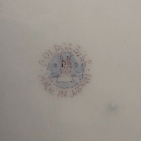 VTG GoldCastle Candy Dish/ Handles Apples Strawberries /Pear Japan Gold Set of 2 - Picture 5 of 10